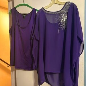 Woman’s Formal Top two piece with sequins on neck and shoulder.